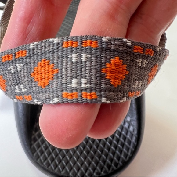 CHACO ZX/2 GRAY ORANGE TOE SPORTS SANDALS SIZE 9 EUC - Picture 11 of 11